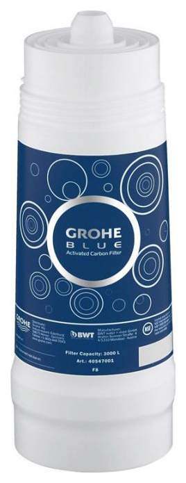 Grohe Blue фильтр из активированного угля 40547001, 1 шт купить в интернет-магазине, цены на Мегамаркет