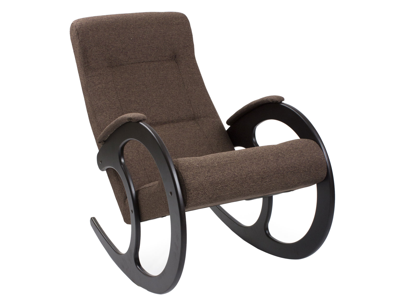 Кресло-качалка Мебель Импэкс Кресло-качалка Комфорт Модель 3 Malta 15А, рогожка, Венге