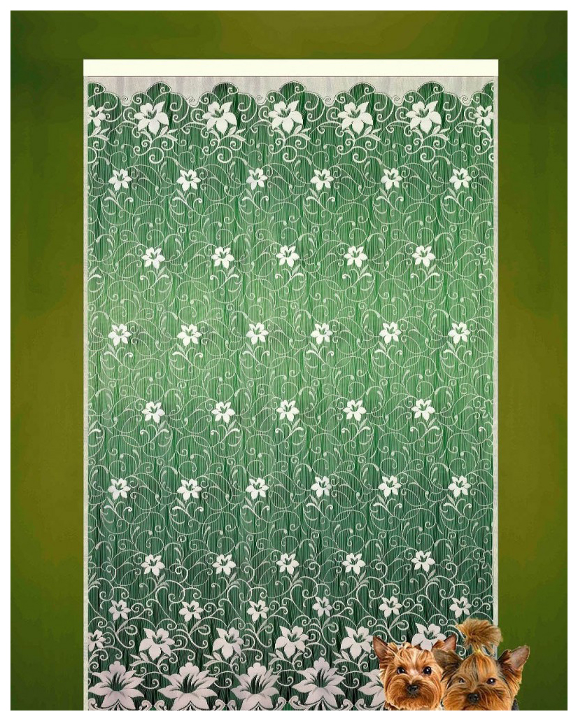 Штора Elegante 2015 250x165 см зеленый