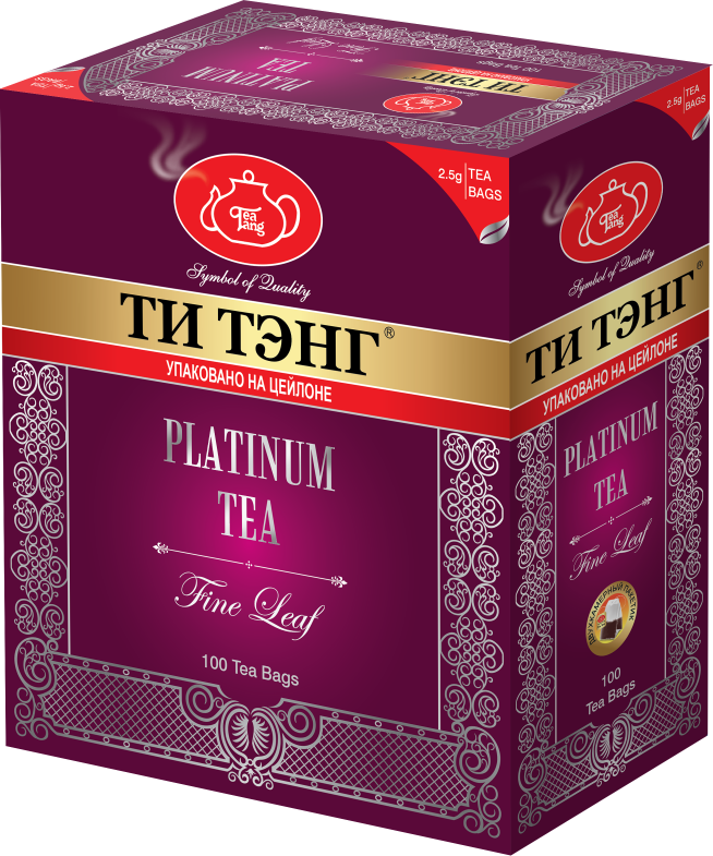 Чай черный в пакетиках для чашки Ти Тэнг Platinum Tea 100*2.5 г - купить в ООО Элитные сорта, цена на Мегамаркет