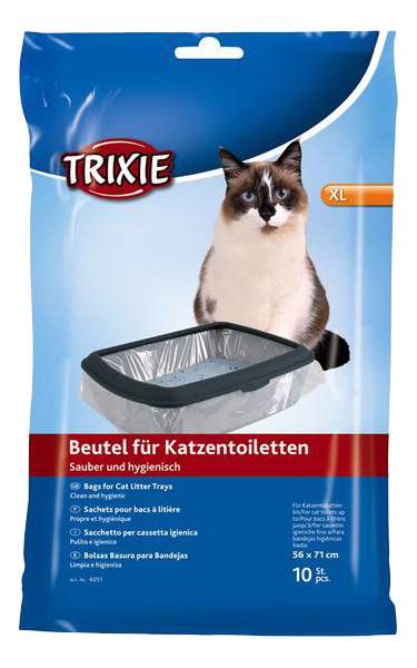 Пакеты для кошачьего туалета TRIXIE XL 71х56 см, 10 шт