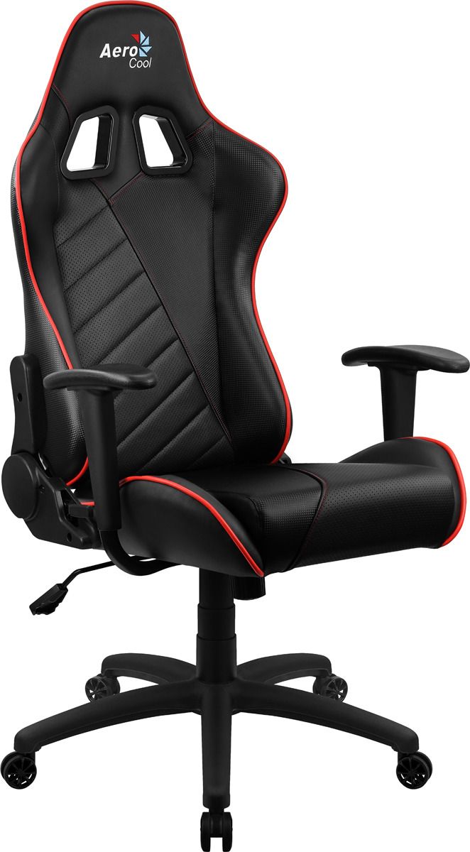 Игровое кресло AeroCool AC110 AIR, черный/красный