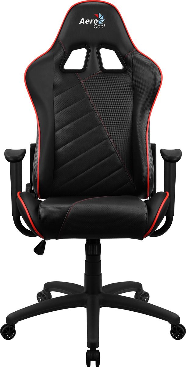 Игровое кресло AeroCool AC110 AIR, черный/красный