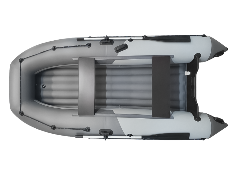 Надувная лодка НДНД Grouper 335, серо-графитовый - купить в Москве, цены на Мегамаркет