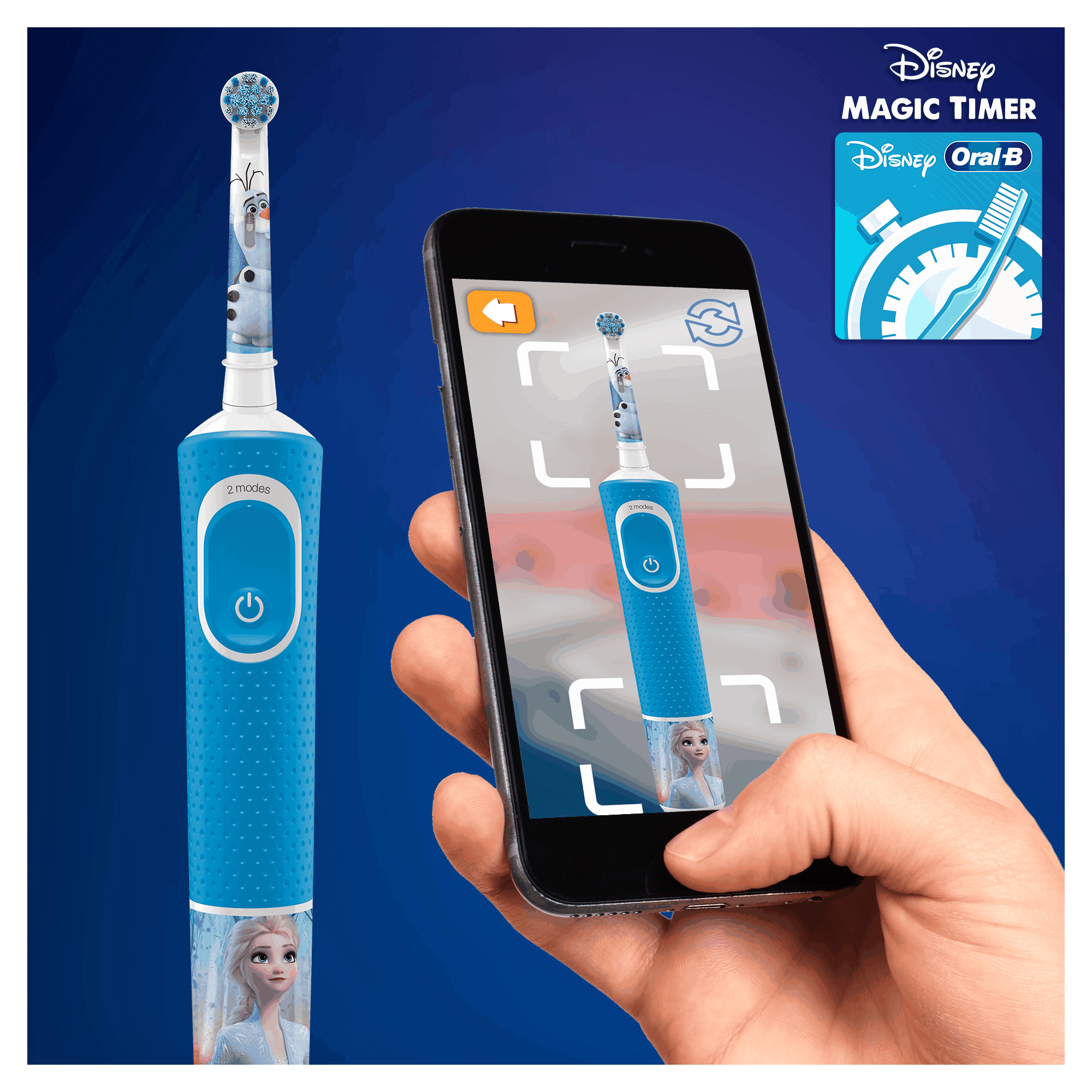 Электрическая зубная щетка Oral-B Vitality Kids Frozen D100.413.2K (EB10S),  купить в Москве, цены в интернет-магазинах на Мегамаркет