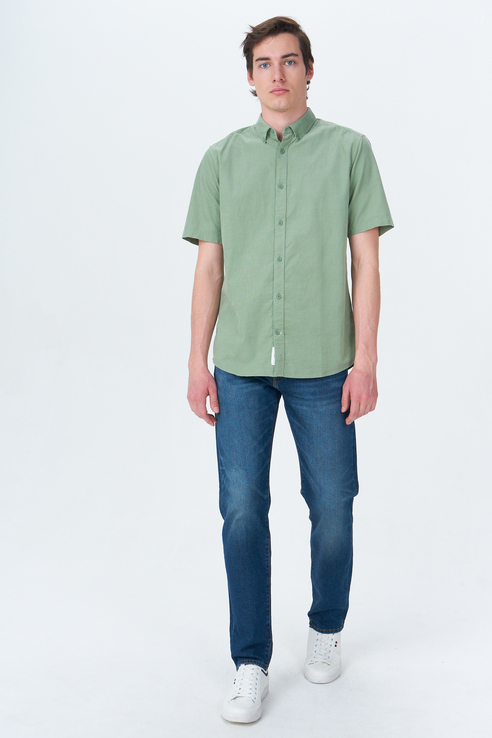 Рубашка мужская ONLY & SONS 22019168 зеленая 46 RU