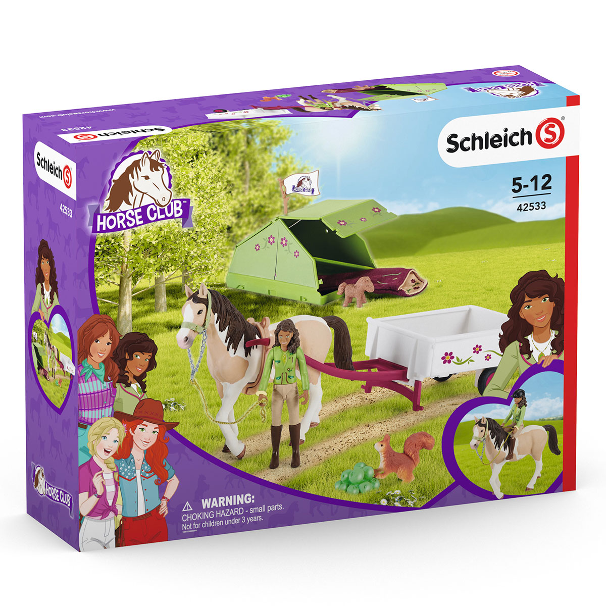 Купить набор Schleich Кемпинг-приключения Сары 42533, цены на Мегамаркет