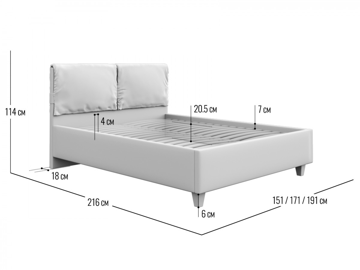 Размеры кровати с подъемным механизмом 140х200