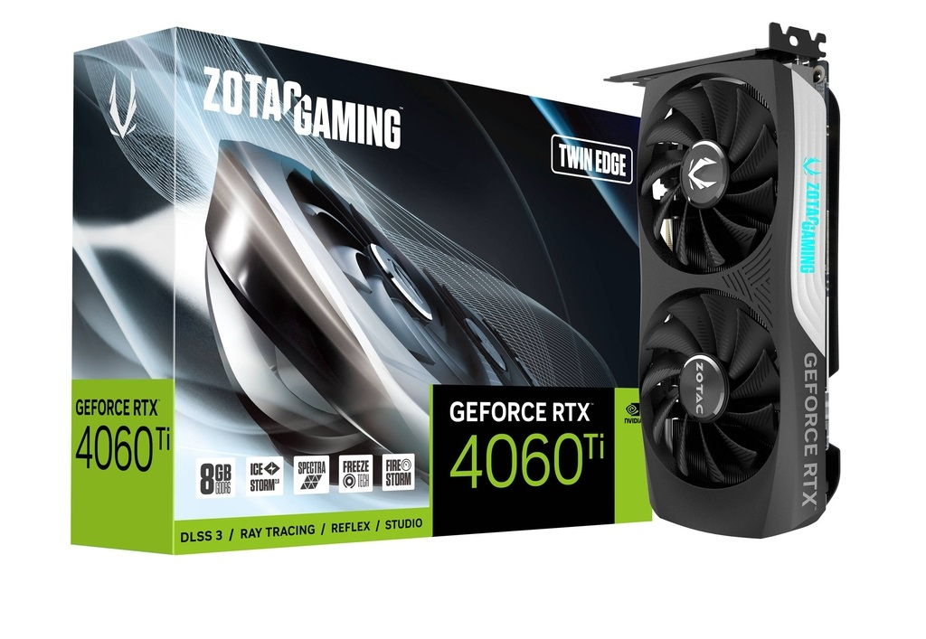 Видеокарта Zotac Gaming GeForce RTX 4060 Ti 8GB Twin Edge (ZT-D40610E-10M) - купить в BonusПК, цена на Мегамаркет