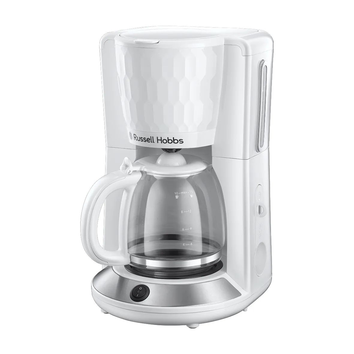 Кофеварка капельного типа Russell Hobbs 27010-56 Honeycomb White, купить в Москве, цены в интернет-магазинах на Мегамаркет