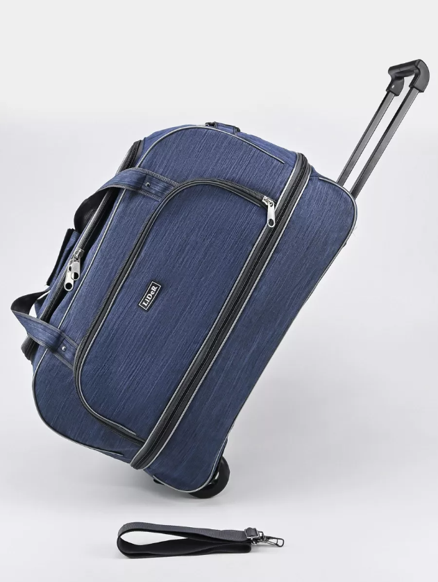 Дорожная сумка унисекс SumkFaiz MG_К5 синяя, 34х30х59 см - купить в FAIZ, цена на Мегамаркет