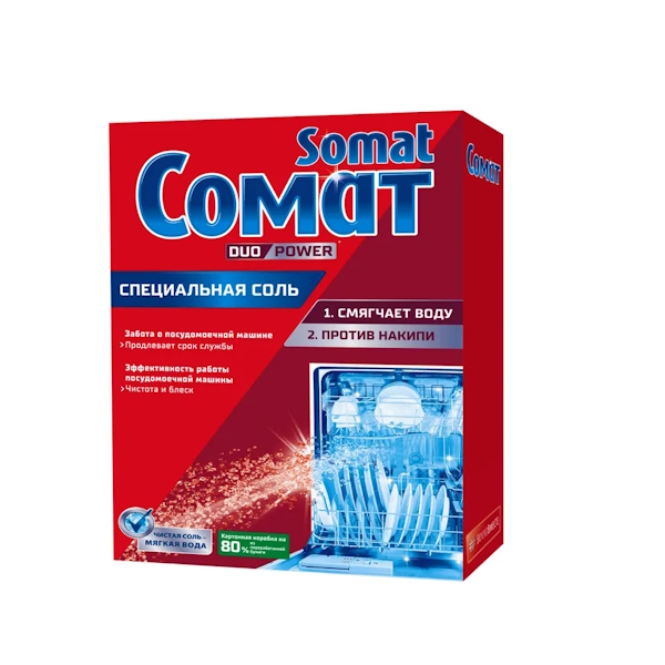 Соль для посудомоечной машины Somat 3 кг, купить в Москве, цены в интернет-магазинах на Мегамаркет