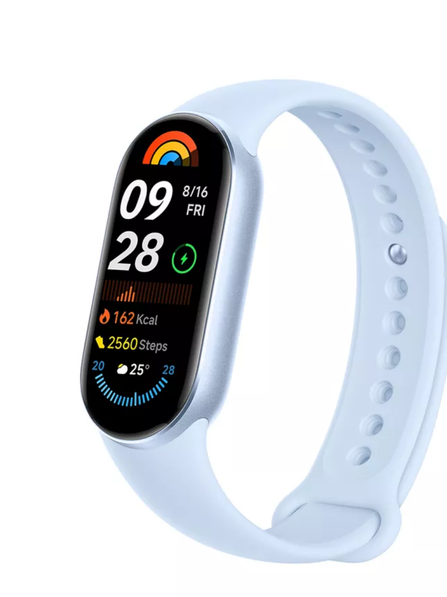 Фитнес-браслет Xiaomi Smart Band 9 голубой - купить в ТЕХНОПАРК (самовывоз из магазина), цена на Мегамаркет