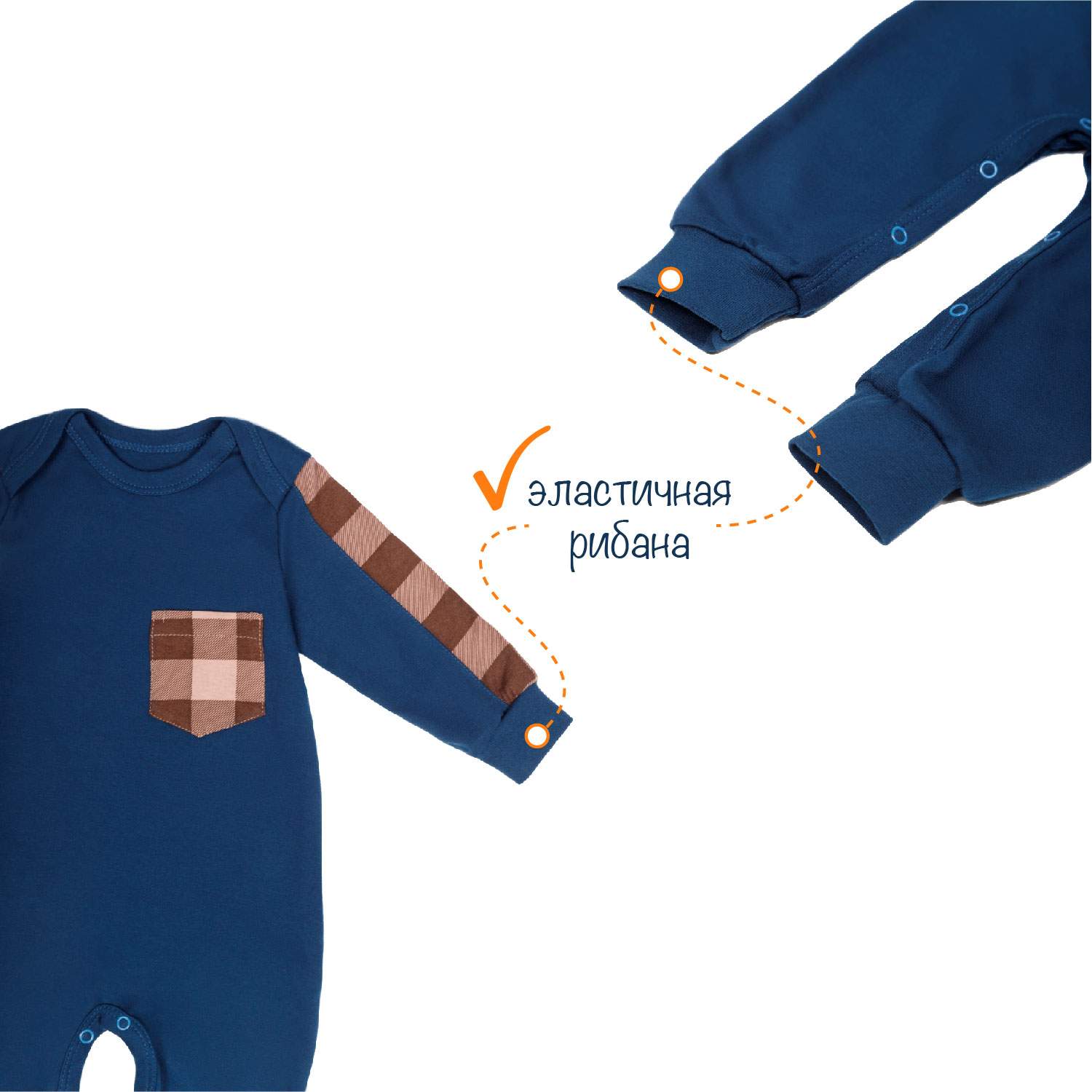 Миниатюра Комплект одежды детский Amarobaby AB-OD22-C501 Цвет синий размер 74 №6