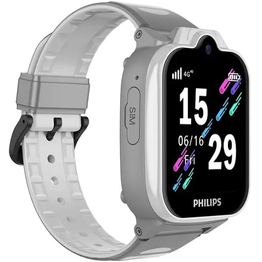 Смарт-часы Philips Kids W6610 серый, купить в Москве, цены в интернет-магазинах на Мегамаркет