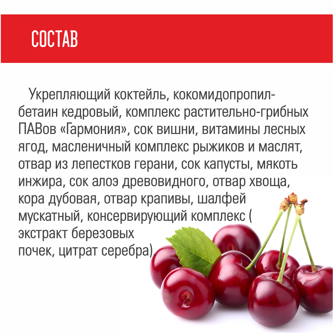 Шампунь Гармония вишневый для сухих и ослабленных волос 250 мл пл/туба –  купить в Москве, цены в интернет-магазинах на Мегамаркет