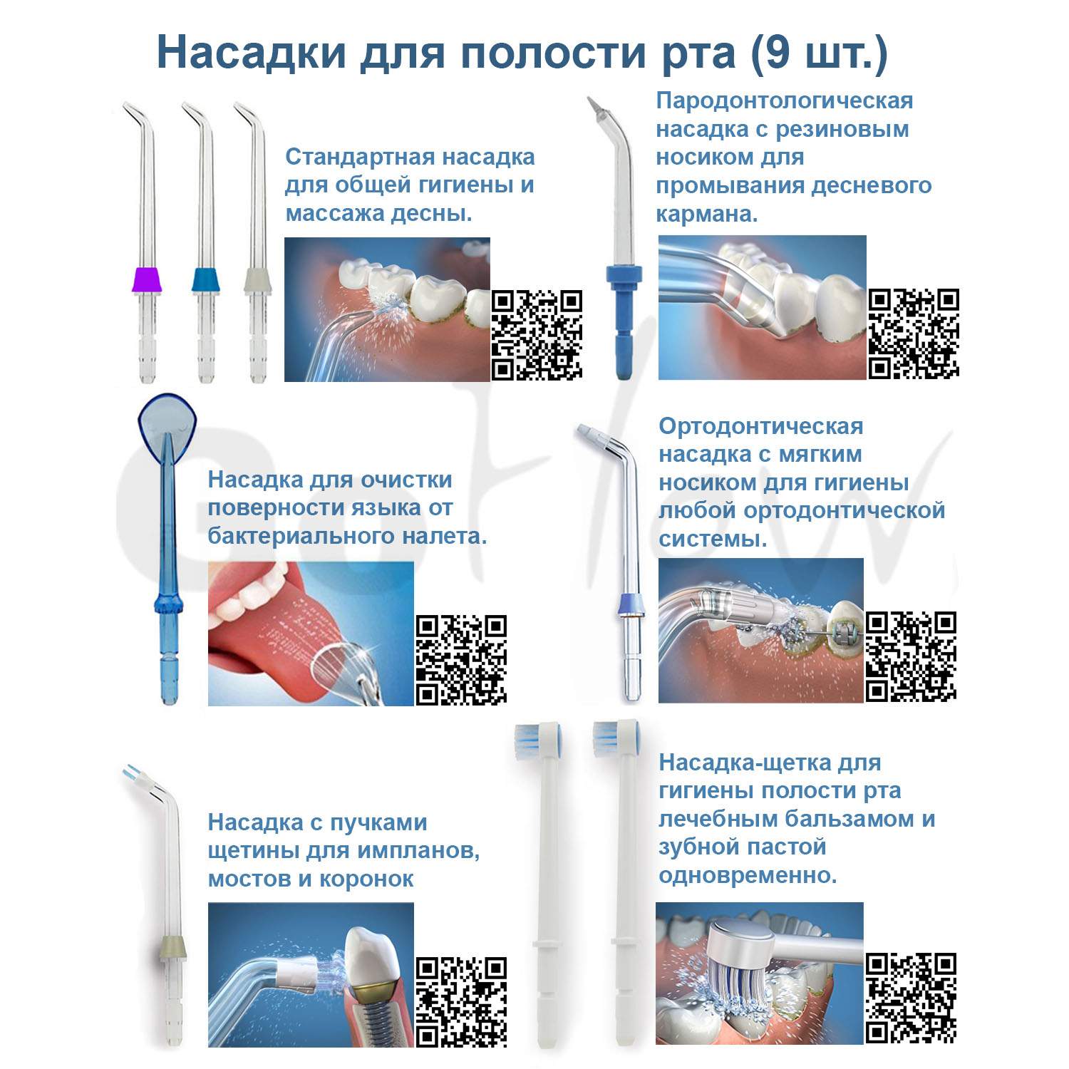 Ирригатор стационарный GoFlow G1000 Premium с UV-лампой / 11 насадок /  1000мл, купить в Москве, цены в интернет-магазинах на Мегамаркет