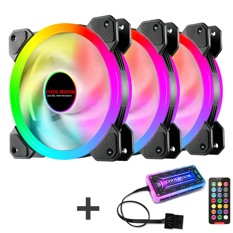 Корпусной вентилятор COOLMOON SUNSHINE RGB CASE (03700) - купить в GameStore, цена на Мегамаркет