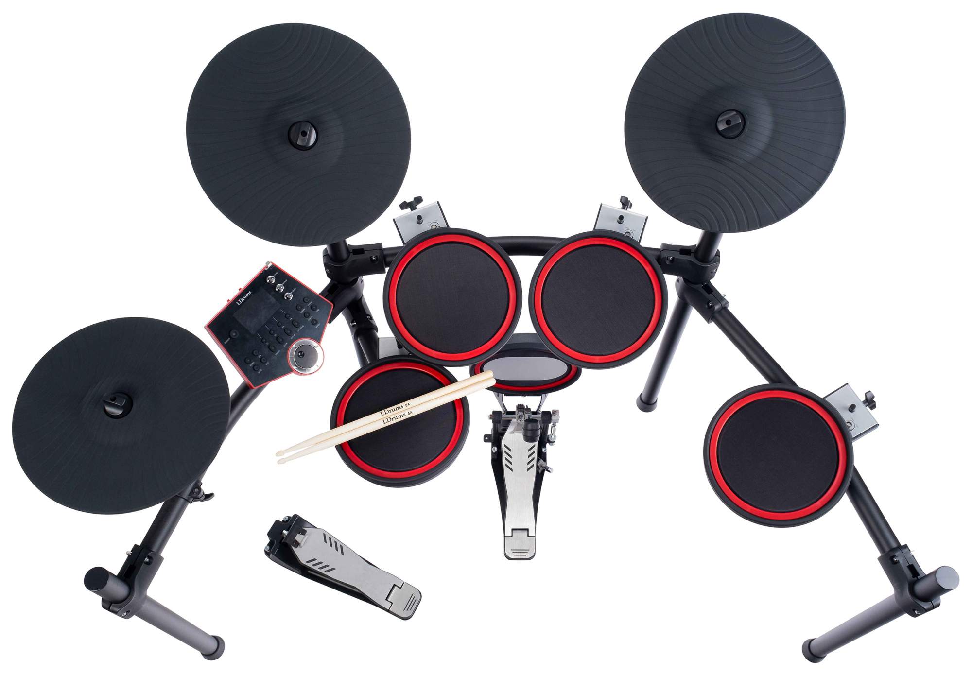 Электронная ударная установка LDrums MK-6V-red