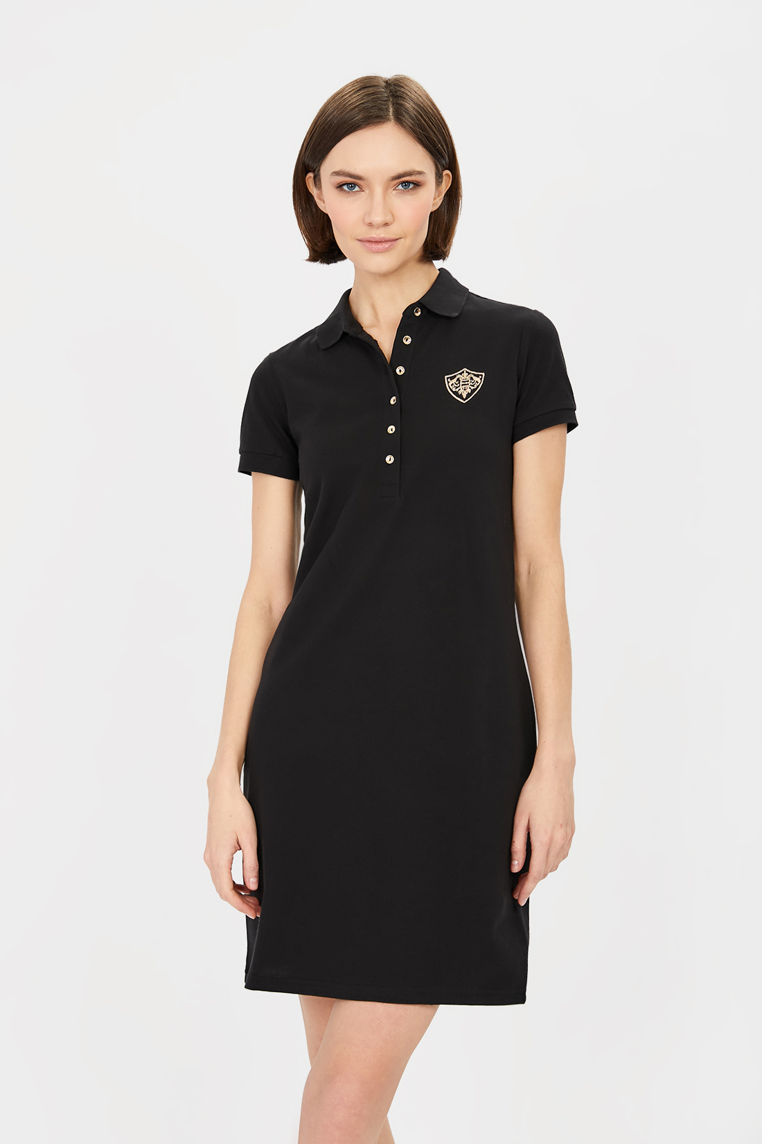 Платье-футболка женское Baon B451201 черное L