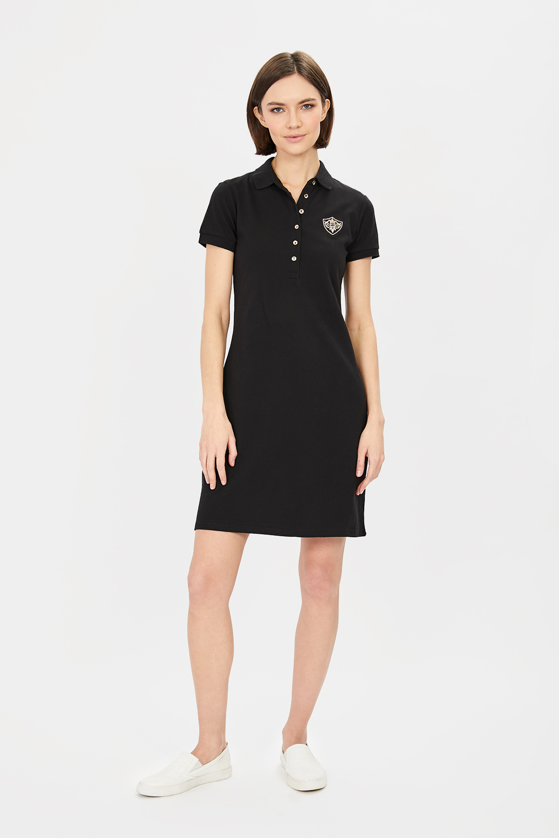 Платье-футболка женское Baon B451201 черное XS