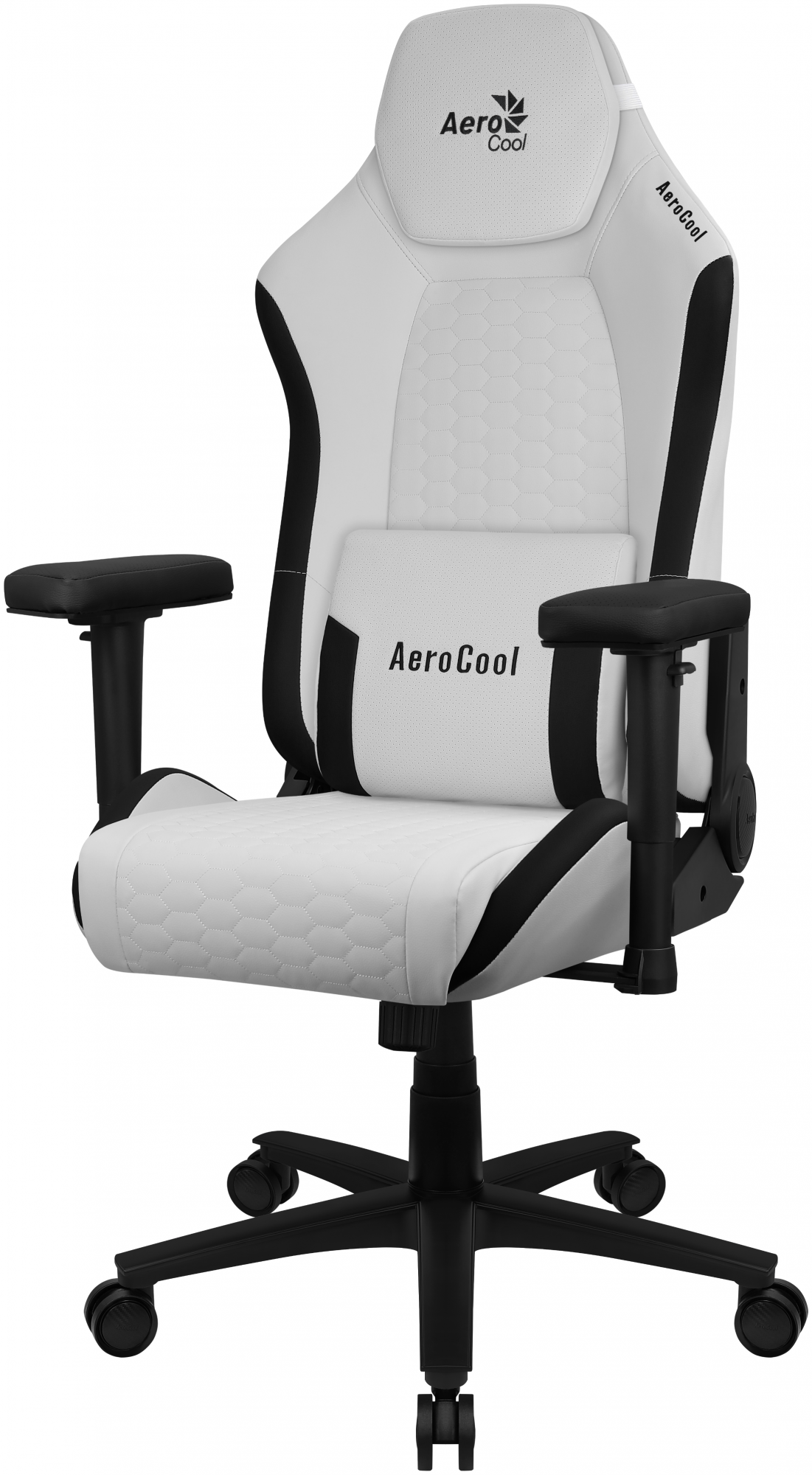 Кресло компьютерное Aerocool Crown Leatherette Moonstone White Игровое