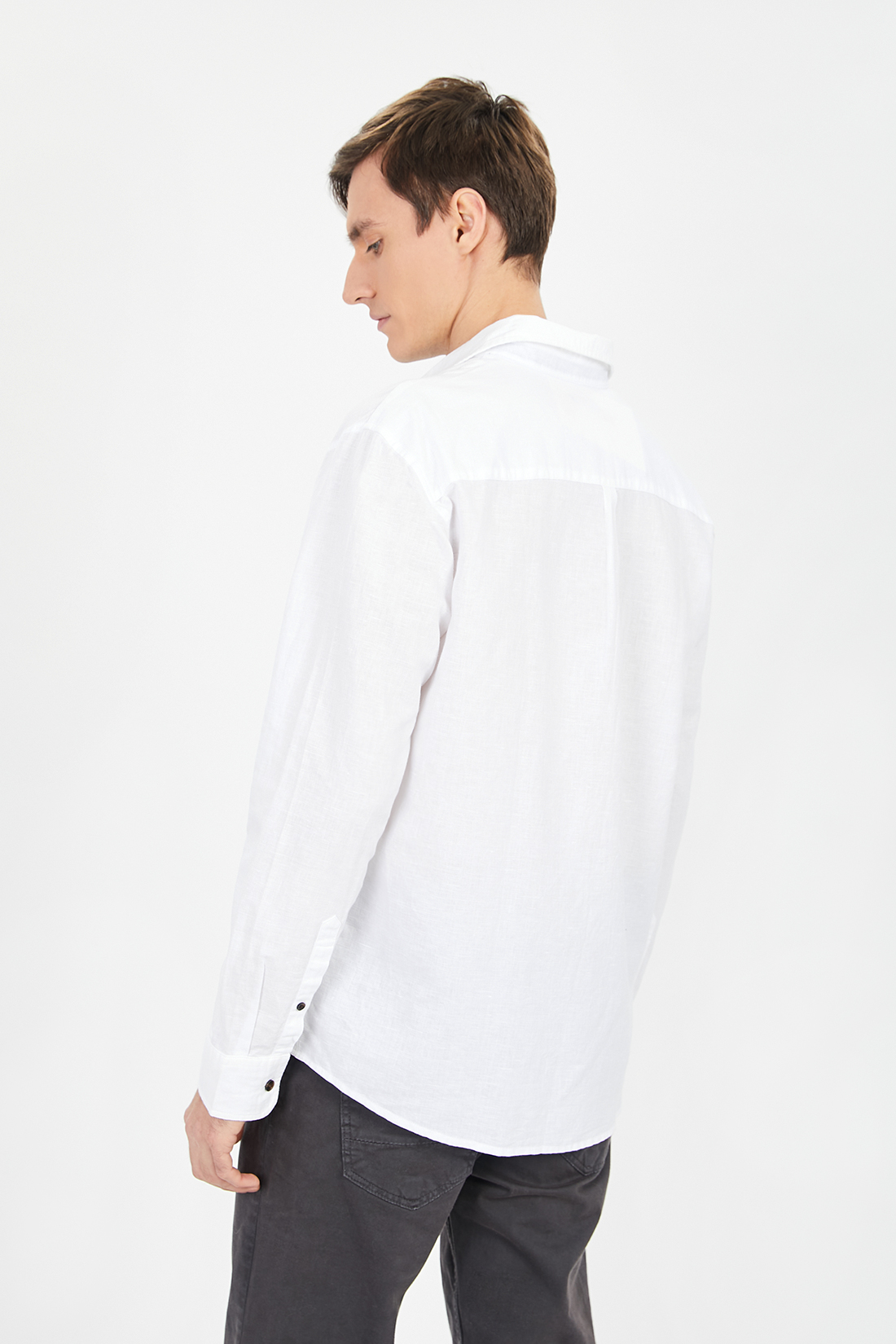 Рубашка мужская Baon B661202 белая 3XL