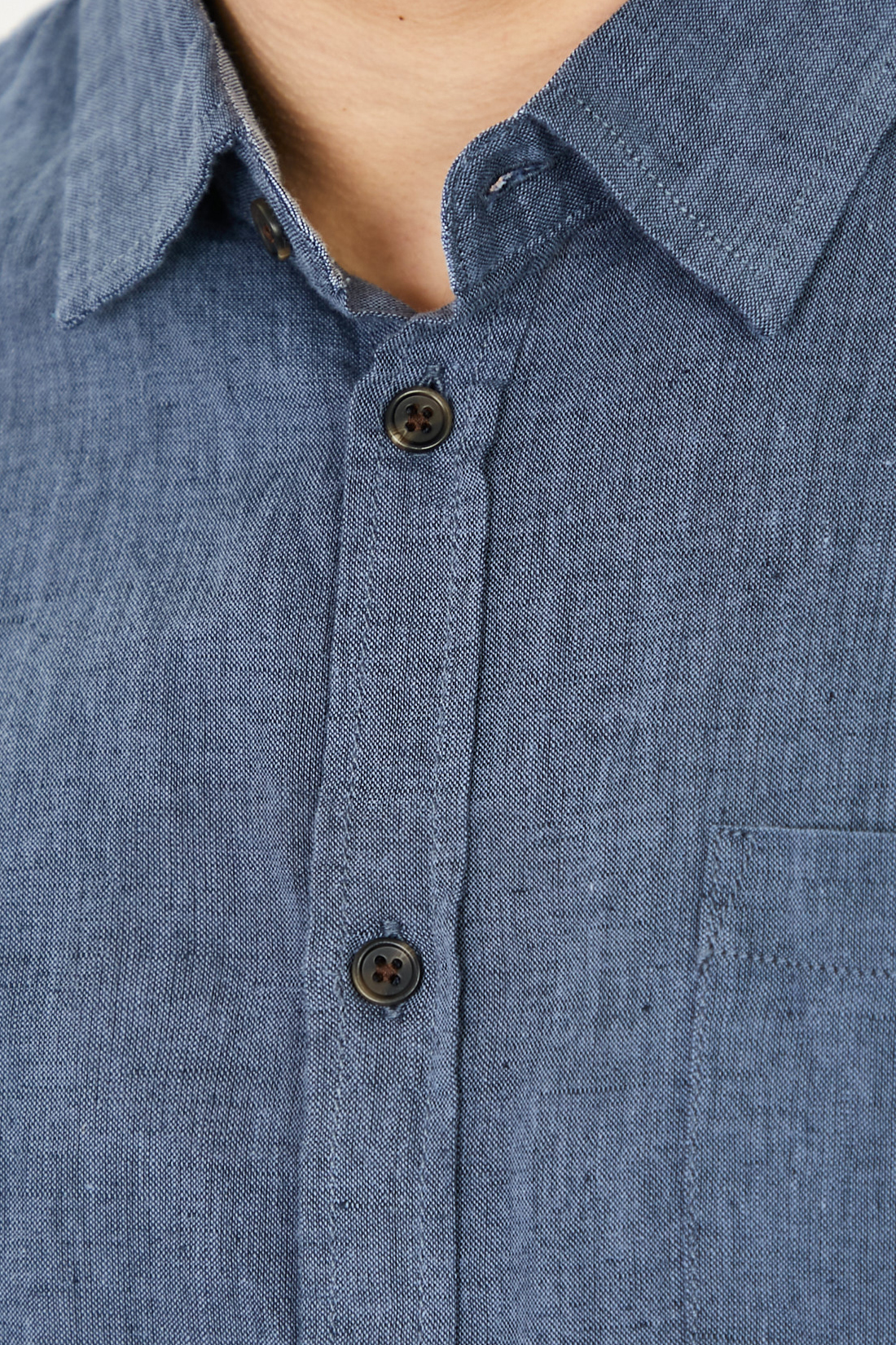 Рубашка мужская Baon B681202 синяя L