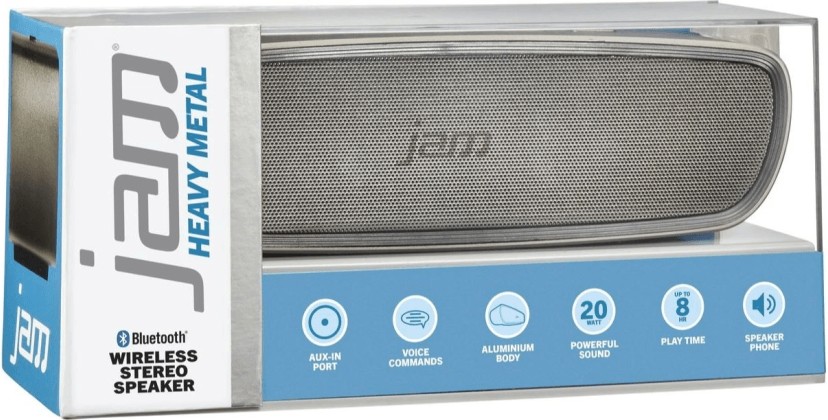 Jam heavy metal bluetooth sales speaker