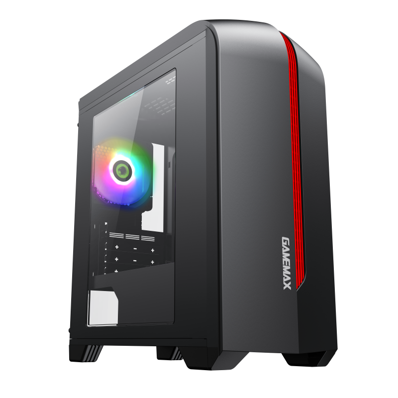 Корпус компьютерный GameMax Centauri Black Red, купить в Москве, цены в интернет-магазинах на Мегамаркет