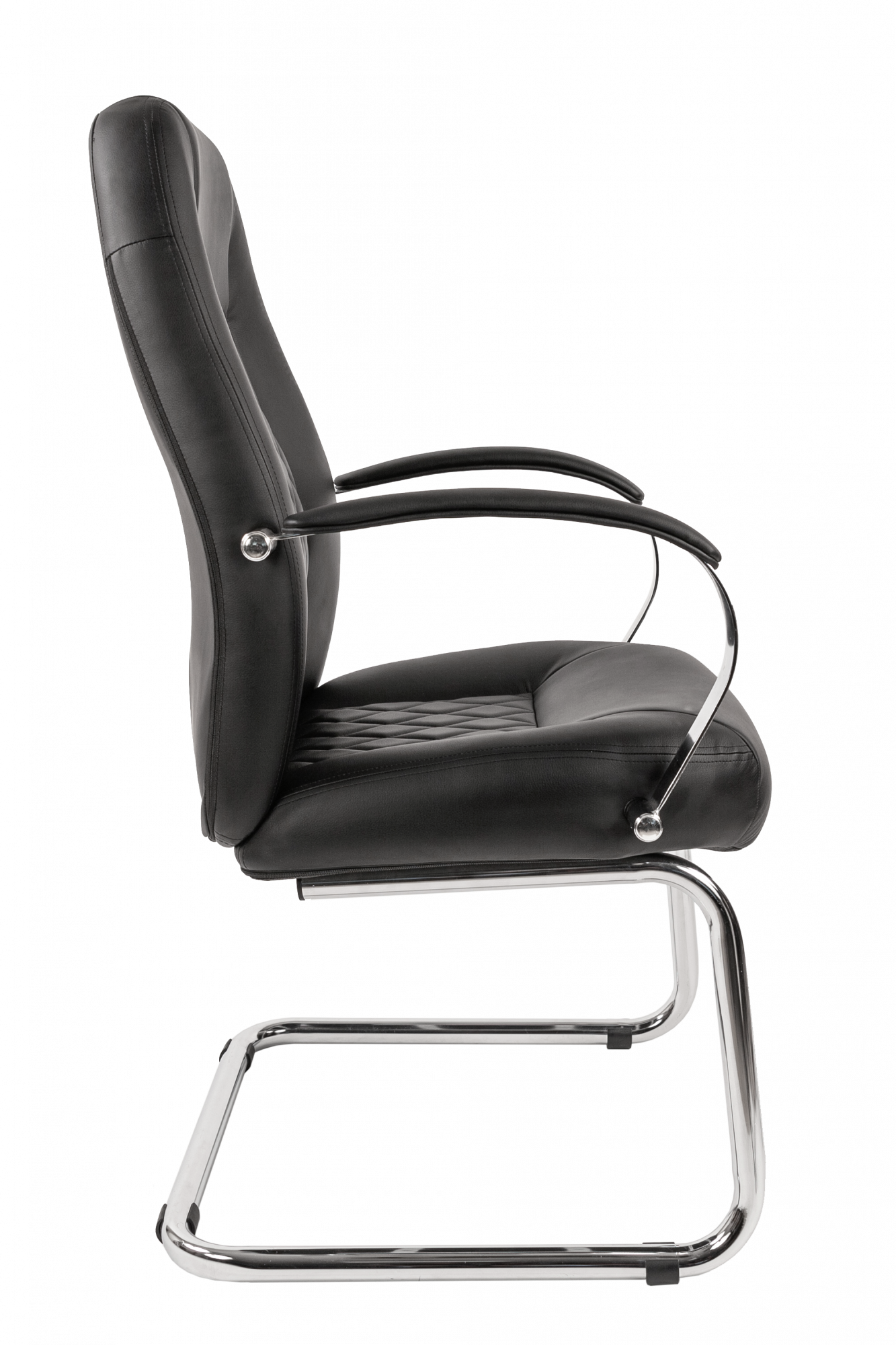 Кресло посетителя на полозьях Chairman 950 V черный