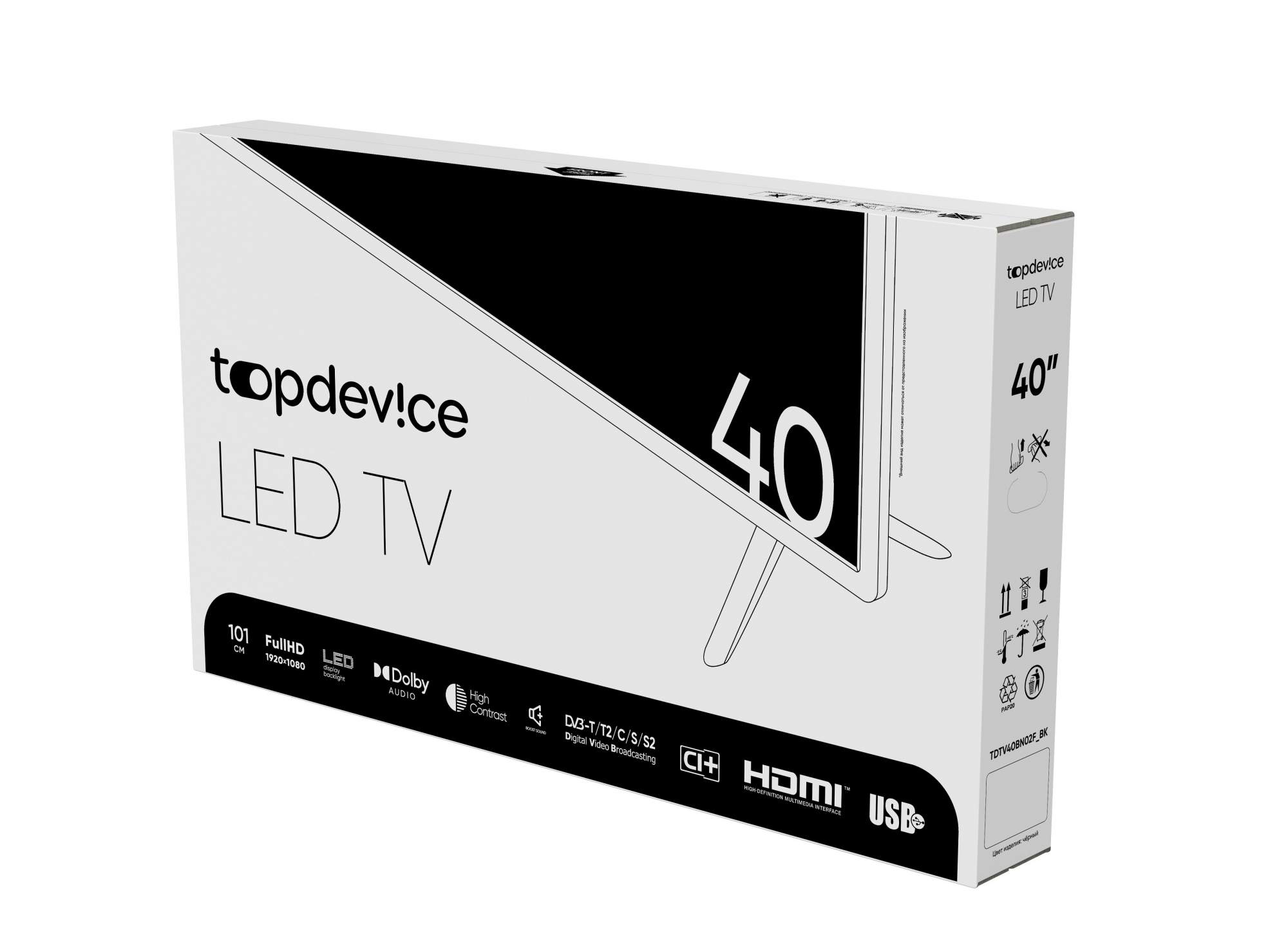 Topdevice tdtv40bn02f bk