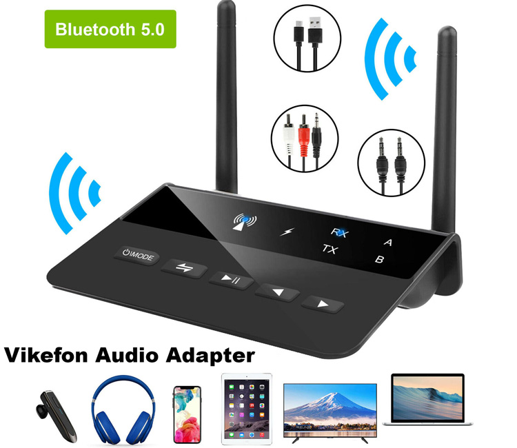 Bluetooth адаптер Vikefon Audio Adapter AptX черный