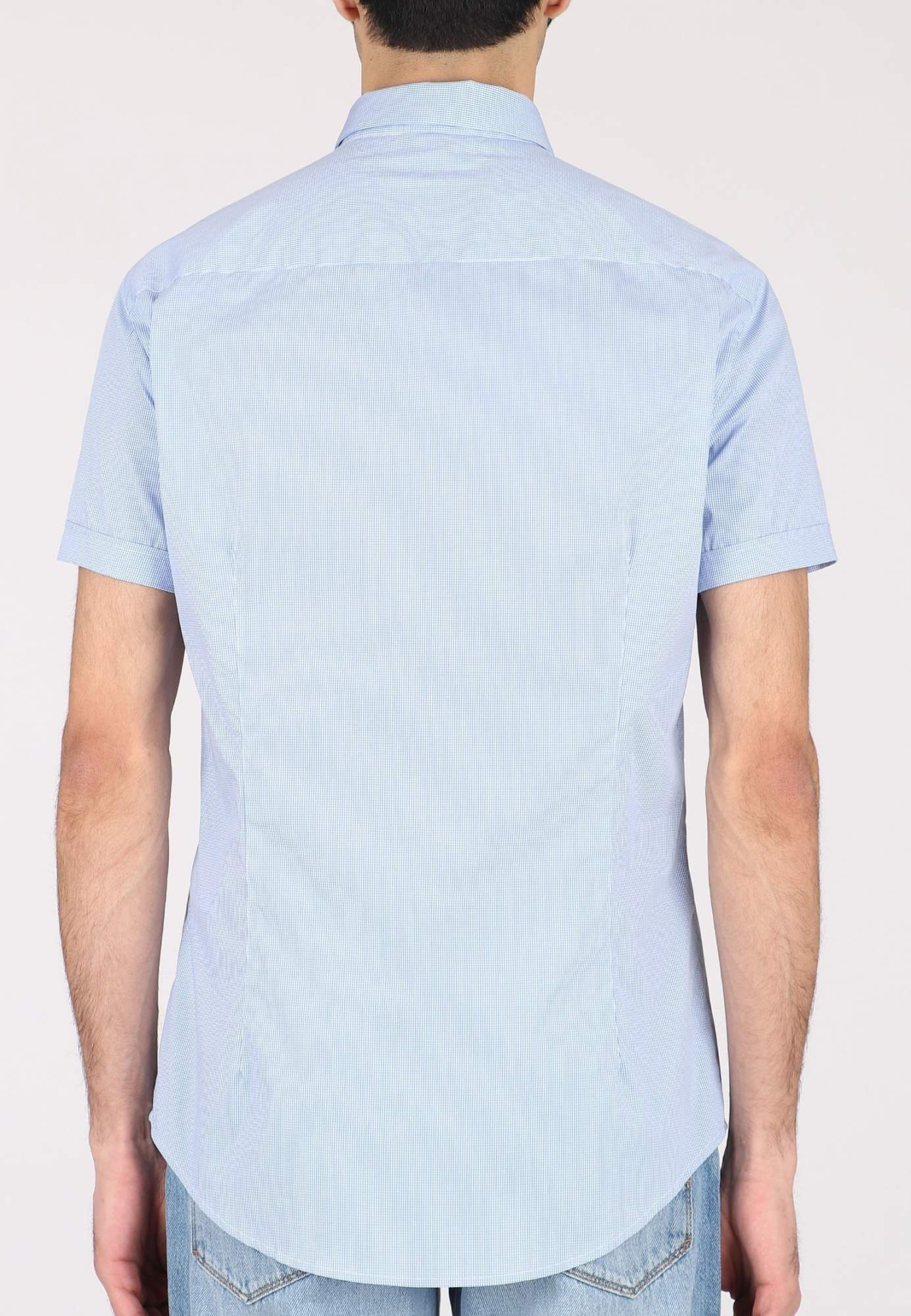 Рубашка мужская Emporio Armani 126902 синяя 3XL