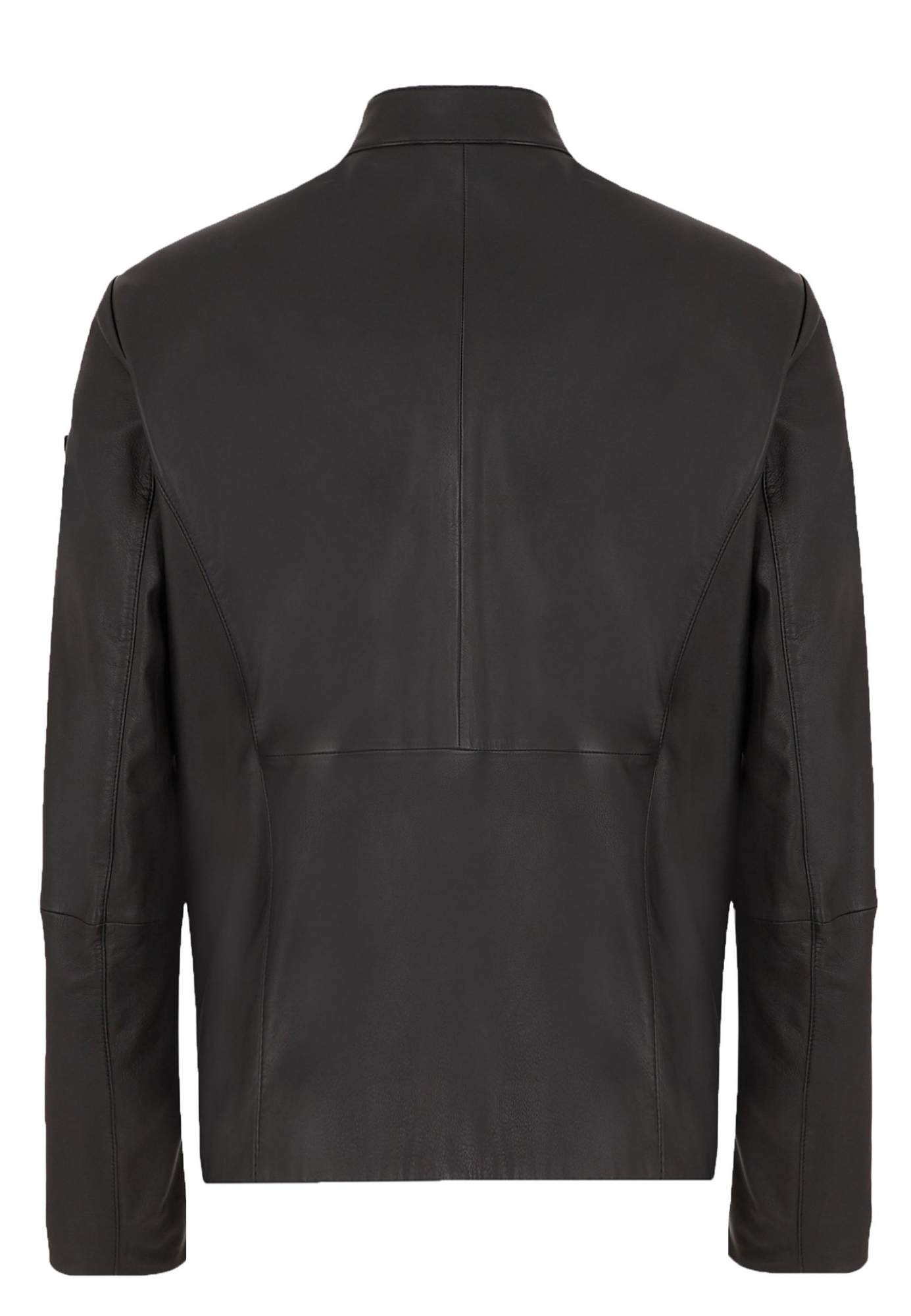 Кожаная куртка мужская Emporio Armani 126871 черная 48 IT