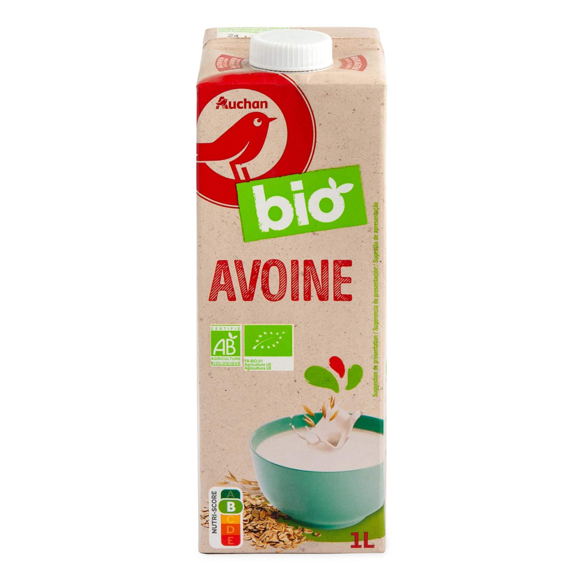 Напиток овсяный Auchan Boisson a L'Avoine Bio 1 л