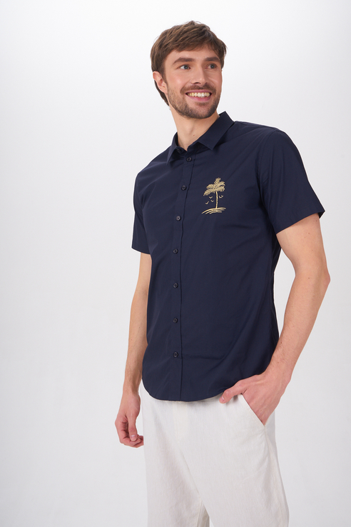 Рубашка мужская Tom Farr T M7005.67 синяя 48 RU