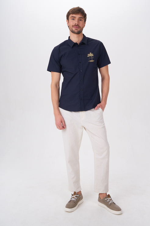 Рубашка мужская Tom Farr T M7005.67 синяя 48 RU