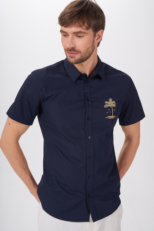 Рубашка мужская Tom Farr T M7005.67 синяя 46 RU