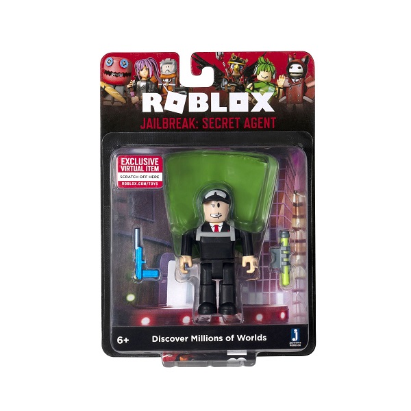 Roblox ROB0330 Фигурка героя Jailbreak Secret Agent с аксессуарами