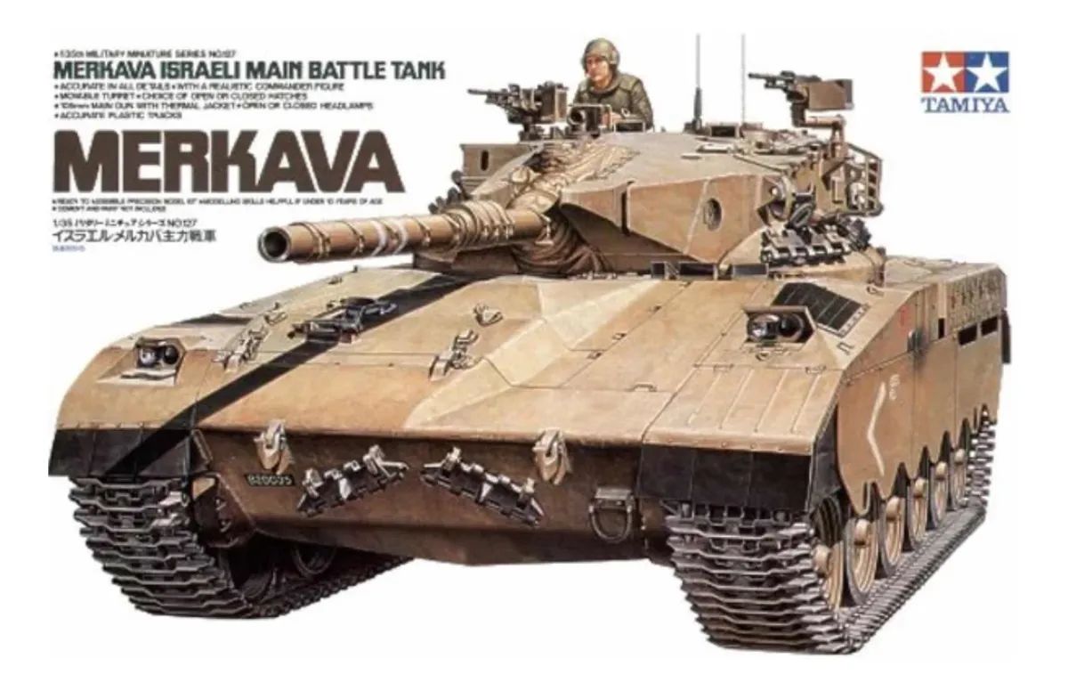 Купить модель Tamiya 1/35 Израильский танк Merkava с 105-мм пушкой и 1  фигурой танкиста 35127, цены на Мегамаркет | Артикул: 600005363796