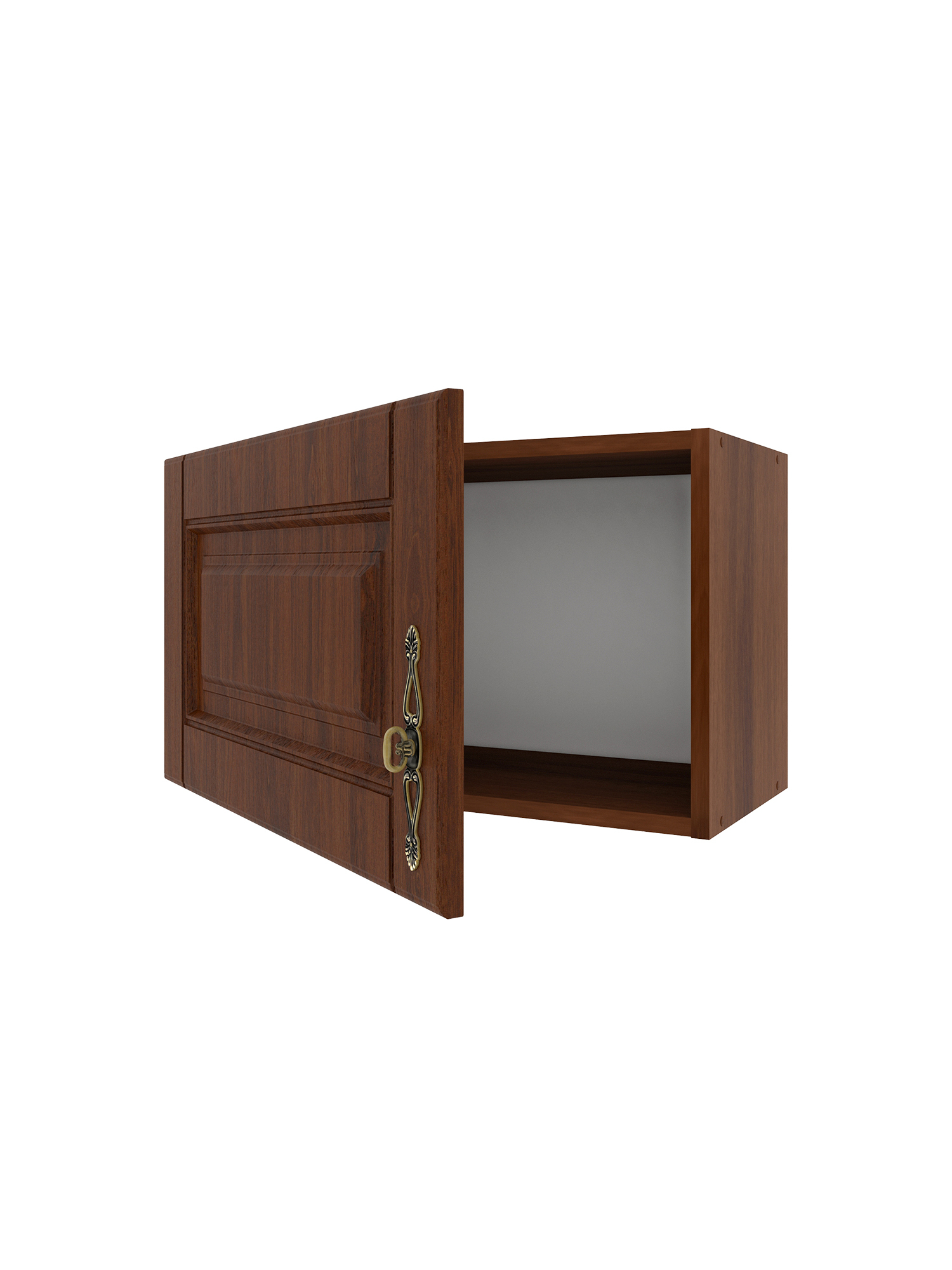 Шкаф навесной для вытяжки Beneli Ш60 с фасадом "ОРЕХ" (СТЛ.375.04) 60 см