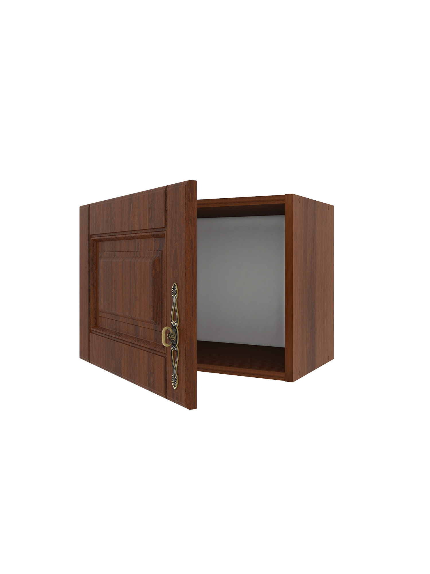 Шкаф навесной для вытяжки Beneli Ш50 с фасадом "ОРЕХ" (СТЛ.375.09) 50 см