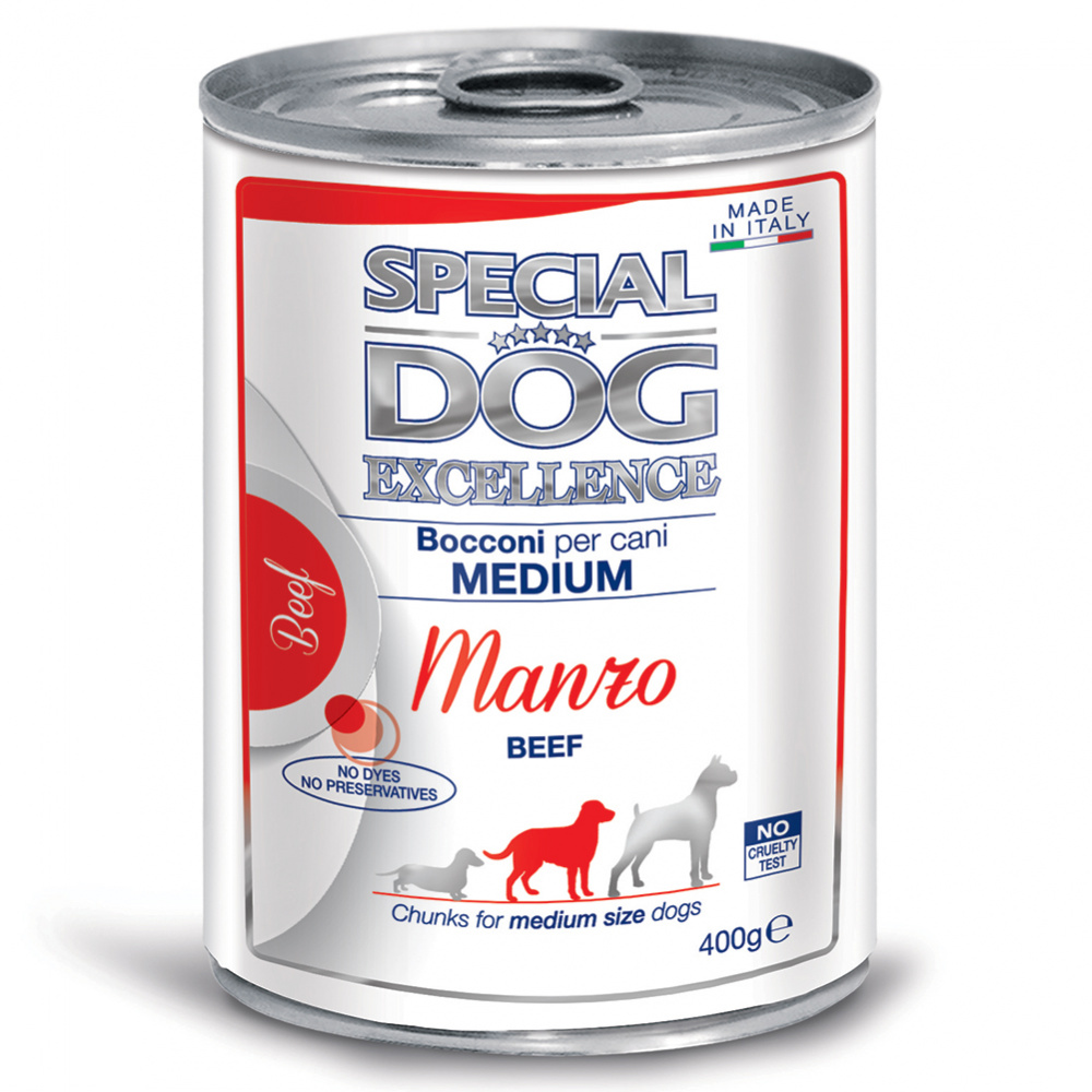Влажный корм для собак SPECIAL DOG EXCELLENCE Chunkies, говядина, 400г