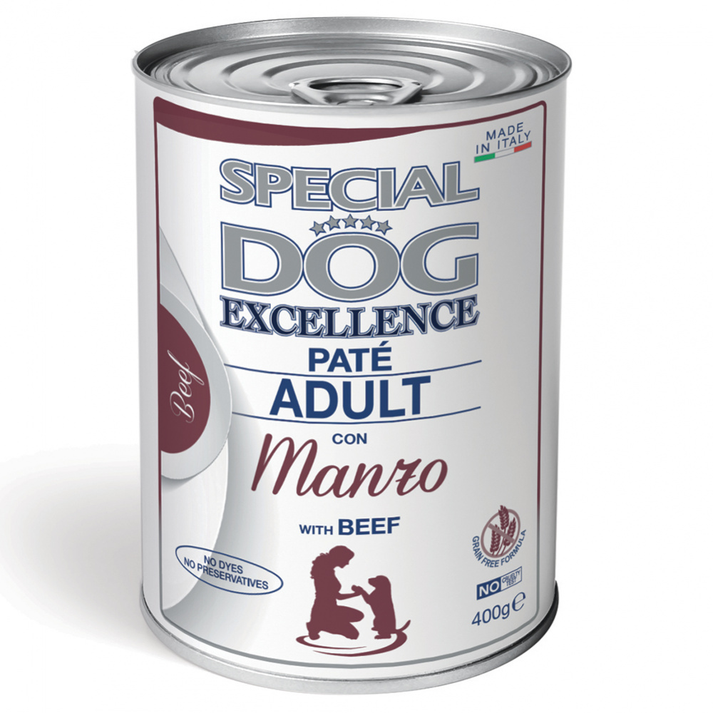 Влажный корм для собак SPECIAL DOG EXCELLENCE Pate, говядина, 400г