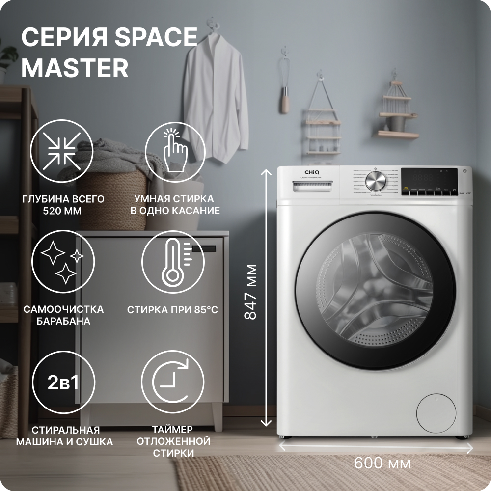 Стиральная машина chiq cfl80 14586bhm2wa