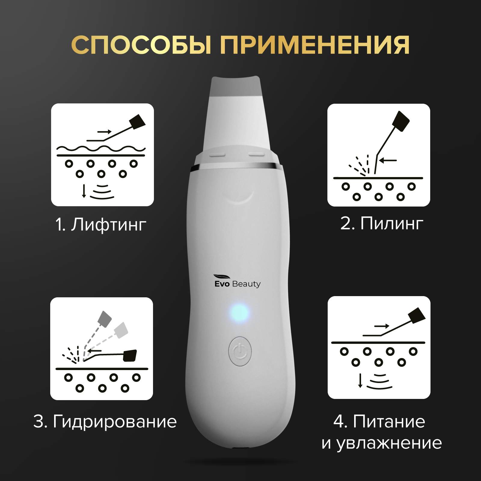 Скрабер для ультразвуковой чистки лица Evo Beauty skinscrubber 3 W - отзывы  покупателей на Мегамаркет | косметологические инструменты для чистки лица  skinscrubber