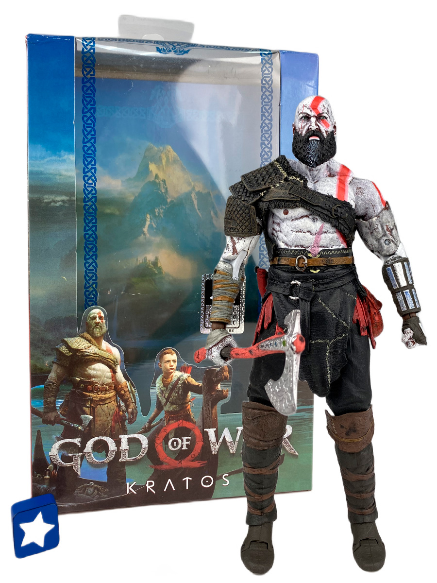 Фигурка StarFriend Кратос God Of War Год оф вор подвижная, топор, щит, 18  см. 104034SF – купить в Москве, цены в интернет-магазинах на Мегамаркет