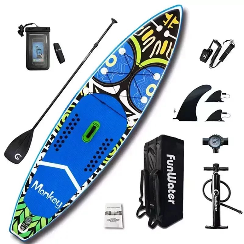 SUP-борд FunWater Monkey 335x84x15 см blue - купить в Val Light, цена на Мегамаркет