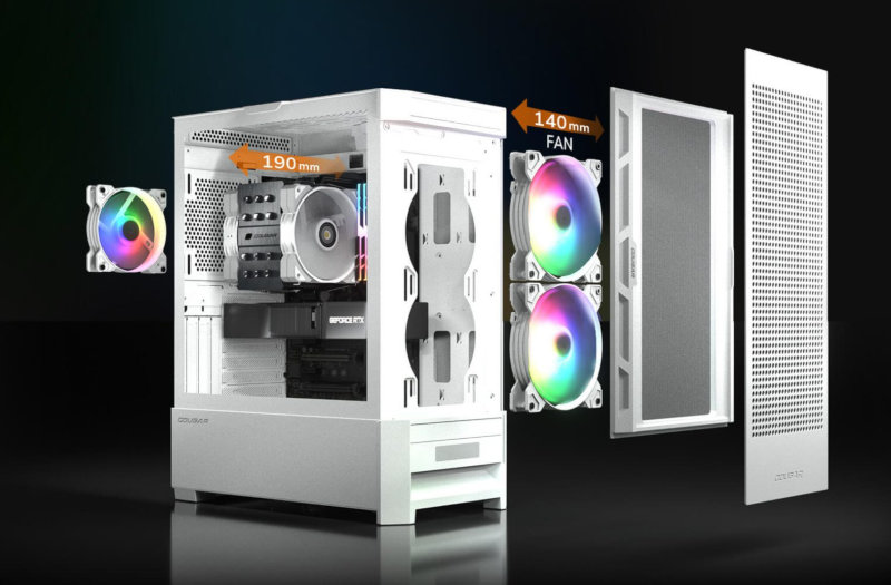 Cougar duoface rgb как снять переднее стекло Системный блок Personal PC BOX-W-22 - купить в Personal PC, цена на Мегамаркет